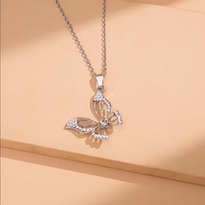 Butterfly Pendant With Necklace